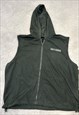 HARLEY-DAVIDSON HOODIE ZIP UP SLEEVELESS SWEATSHIRT