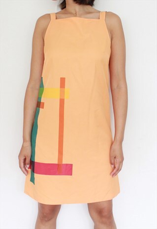 Y2K FENDI ORANGE SUMMER MINI DRESS