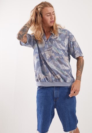 VINTAGE PATTERNED FESTIVAL SHORT SLEEVE SHIRT