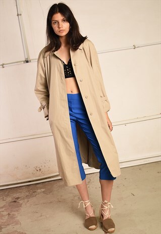 70'S RETRO MINIMALIST PARIS CHIC MIDSEASON COAT MAC