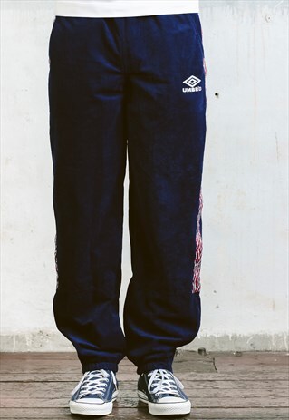 VINTAGE UMBRO VELVET TRACK PANTS