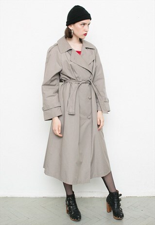 GREY TRENCH COAT