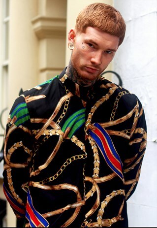 BLACK FLAMBO SILK SHIRT