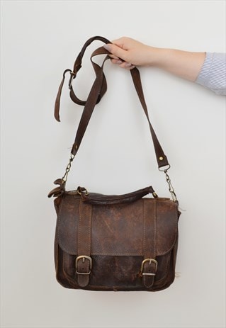 DOUBLE BUCKLE SATCHEL