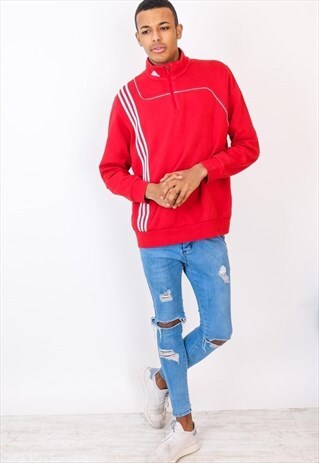 VINTAGE ADIDAS 1/4 ZIP SWEATSHIRT