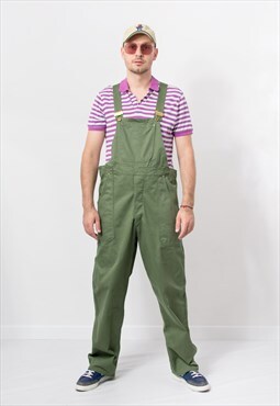 Vintage denim overalls mechanic uniform worksuit jumpsuit