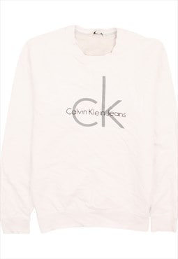 Vintage 90's Calvin Klein Sweatshirt Spellout Crew Neck