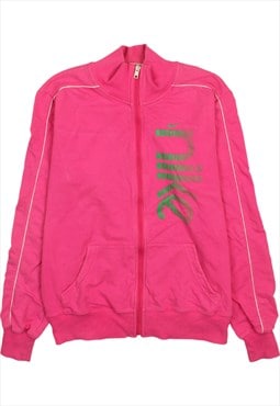 Vintage 90's Nike Sweatshirt Swoosh Full Zip Up Pink XLarge