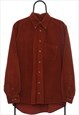 Vintage Occasion No 1 Burnt Orange Shirt Mens