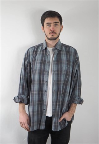 VINTAGE BLUE BEXLEY CHECKED SHIRT
