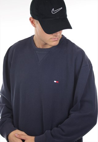 VINTAGE TOMMY HILFIGER BOX LOGO SWEATSHIRT JUMPER