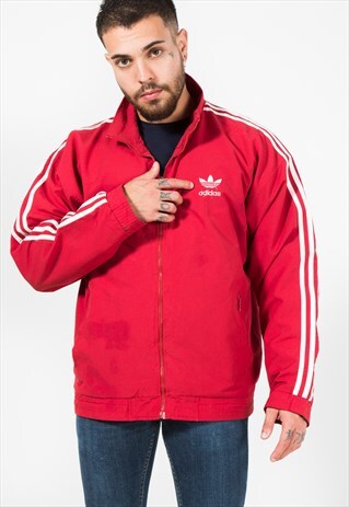 VINTAGE 80S ADIDAS ORIGINALS SHELL SPORT JACKET / S1549