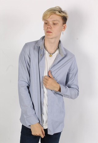 VINTAGE TED BAKERS 90'S OXFORD SHIRT BLUE