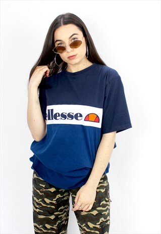 90'S RETRO BLUE OVERSIZED T-SHIRT