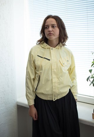 VINTAGE 80'S YELLOWISH BOMBER JACKET