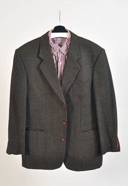 Vintage 90s tweed blazer jacket