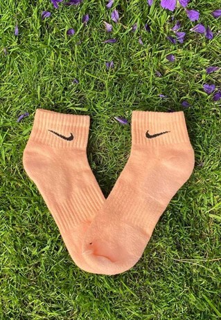 PEACH NIKE ANKLE SOCKS