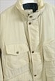 VINTAGE 90S PARKA JACKET IN BEIGE