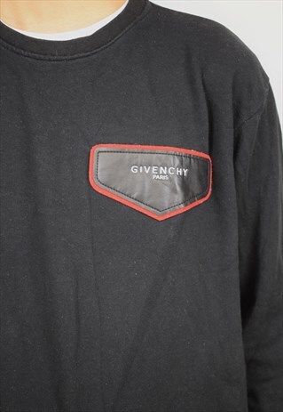VINTAGE 90S GIVENCHY BLACK LOGO SWEATSHIRT