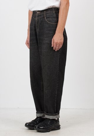 VINTAGE BLACK LEE DENIM JEANS