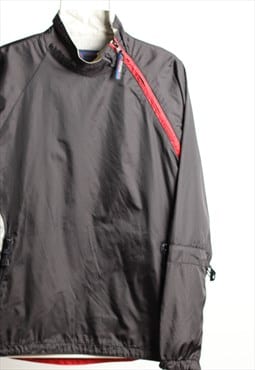 Vintage Penfield Shell Shoulder Zip Jacket Black Grey Size M