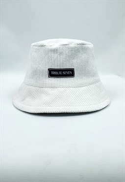 Tribute Seven Corduroy Bucket Hat/ White