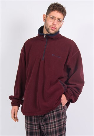 VINTAGE CHAMPION 1/4 ZIP FLEECE