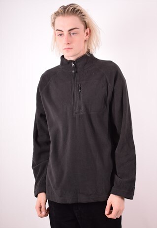 STARTER MENS VINTAGE FLEECE JUMPER LARGE BLACK 90S