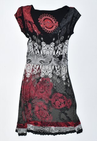VINTAGE 90'S DESIGUAL DRESS MULTI