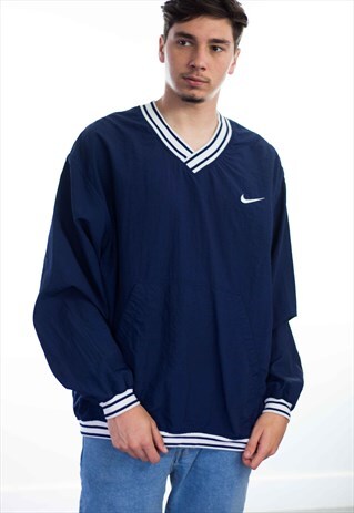 VINTAGE NIKE PULLOVER JUMPER LOGO 90S XL 10.3
