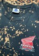 REWORKED BLEACH DYED HONDA OWNERS CLUB T-SHIRT SIZE LARGE