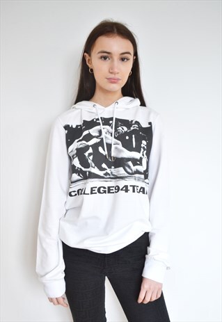 RARE D&G DOLCE & GABBANA COLLEGE FOOTBALL HOODY SWEATER