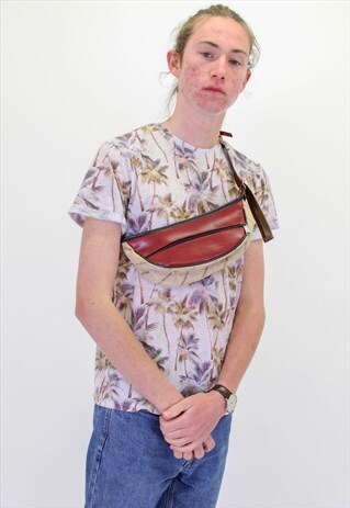 VINTAGE RED FESTIVAL SUMMER BUM BAG FANNY PACK