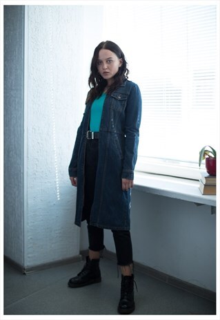VINTAGE 90'S DENIM BLUE COAT
