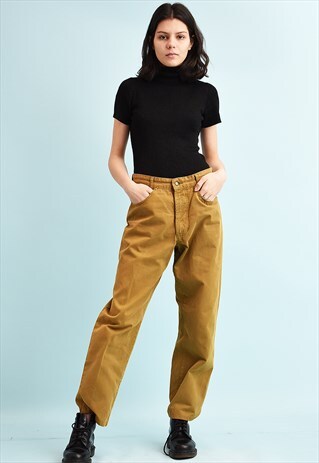 90'S RETRO REGULAR WAIST STRAIGHT DENIM JEANS