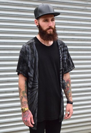 VINTAGE RETRO 90'S REWORK TIE DYE T SHIRT KIMONO