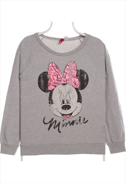 Disney 90's Minnie Mouse Crewneck Sweatshirt 40 Grey