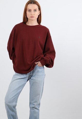 VINTAGE RALPH LAUREN EMBROIDERED LOGO SWEATSHIRT