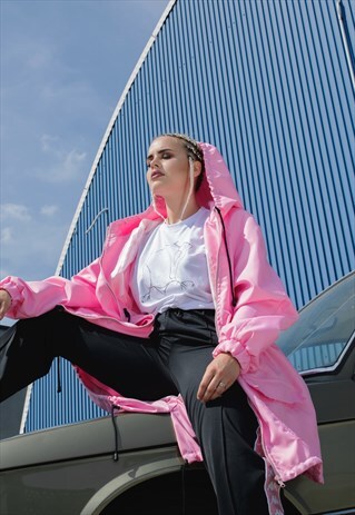 PINK PARKA COAT