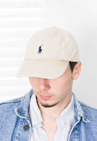 VINTAGE POLO RALPH LAUREN BASEBALL CAP LOGO 90S ONE SIZE 3.1