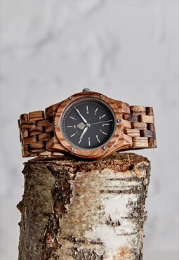 The Yew - Handmade Recycled Wood Wristwatch