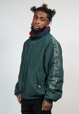 VINTAGE NAUTICA JACKET SAILING 90'S WAVEY