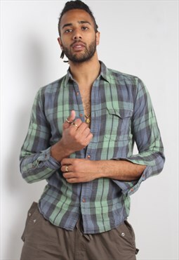 Vintage 90's Check Flannel Shirt Multi