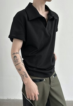 Men's polo collar solid top SS2023 VOL.3
