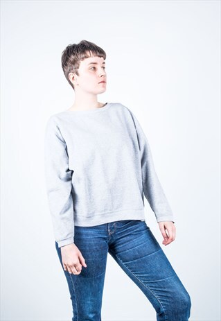VINTAGE 1990S GREY SWEATER