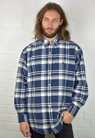 VINTAGE 90'S RALPH LAUREN CHECKED SHIRT
