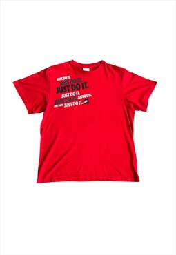 Vintage 90's Nike red Large T-Shirt swoosh