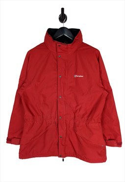 Women's Berghaus Gore-Tex Rain Jacket In Red Size 14