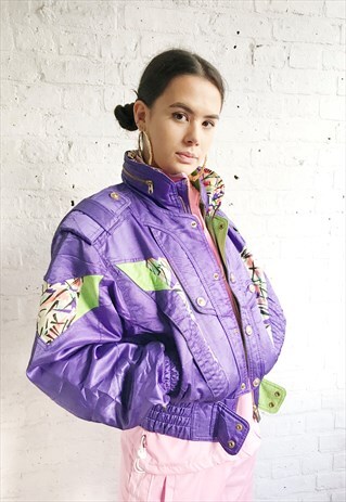 OVERSIZE SKI PUFFER/BOMBER JACKET (1990'S/LADIES)