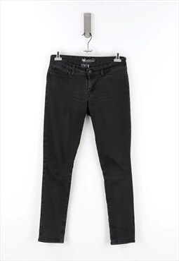 Levi's Skinny Fit Low Waist Jeans in Black Denim - 42